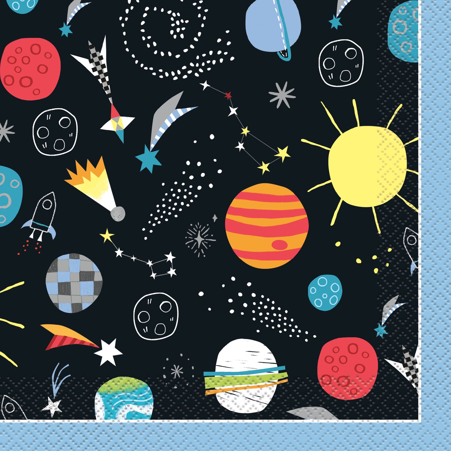 16pcs Outer Space Luncheon Napkins