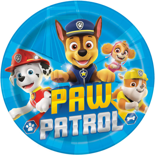 8pcs Paw Patrol 9" Plates