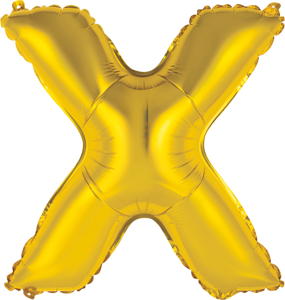 14" Letter "X" Foil Balloon