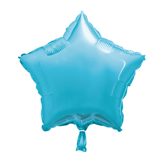 18" Baby Blue Star Foil Balloon (Helium)