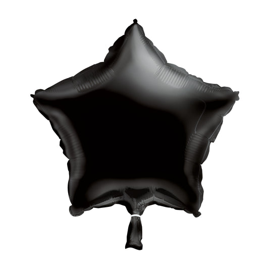 18" Black Star Foil Balloon (Helium)