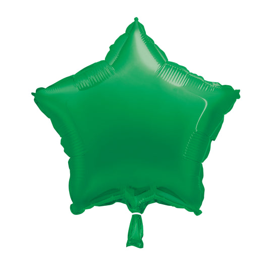 18" Green Star Foil Balloon (Helium)