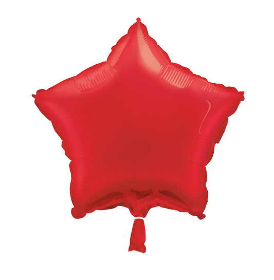 18" Red Star Foil Balloon (Helium)