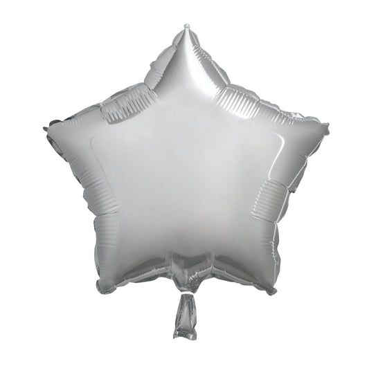 18" Silver Star Foil Balloon (Helium)