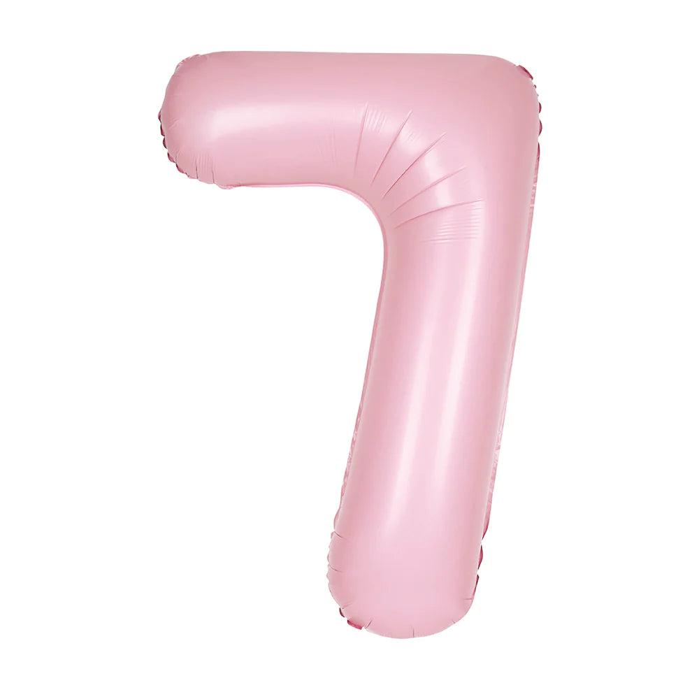 34" #7 Matte Pink Balloon (Helium)