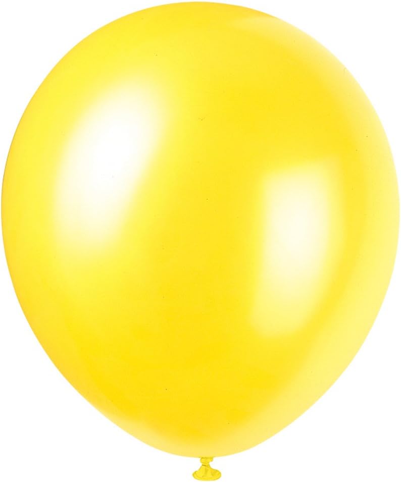 8pcs 12" Pearlized Balloons (Golden Yellow)