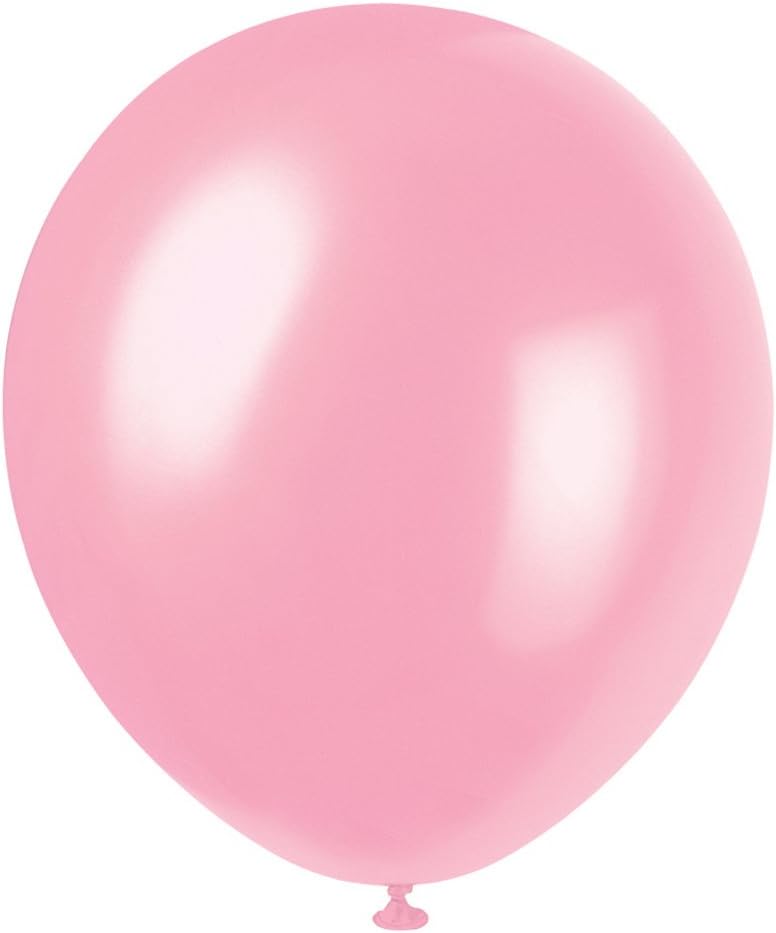 8pcs 12" Pearlized Rose Pink Balloons (Helium)