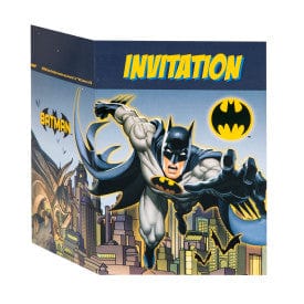 8pcs Batman Invitations