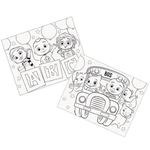 8pcs Cocomelon Coloring Placemats