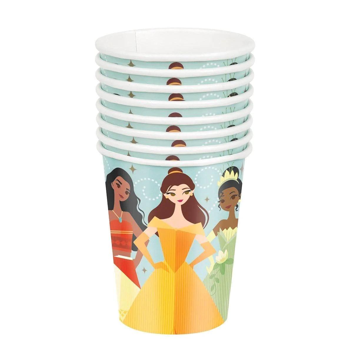 8pcs 9oz Disney Princess Paper Cups