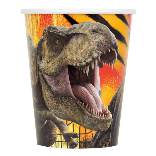 8pcs 9oz Jurassic World Paper Cups