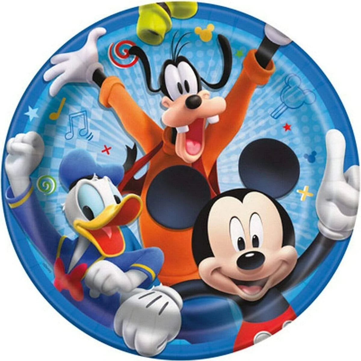 8pcs 9" Mickey and the Roadster Racers Paper Plates