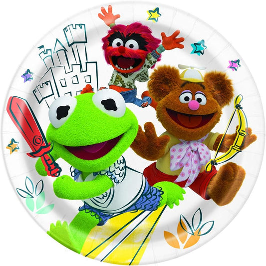 8pcs 9" Muppet Babies Paper Plates