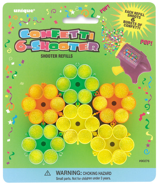 6pc Confetti 6-Shooter