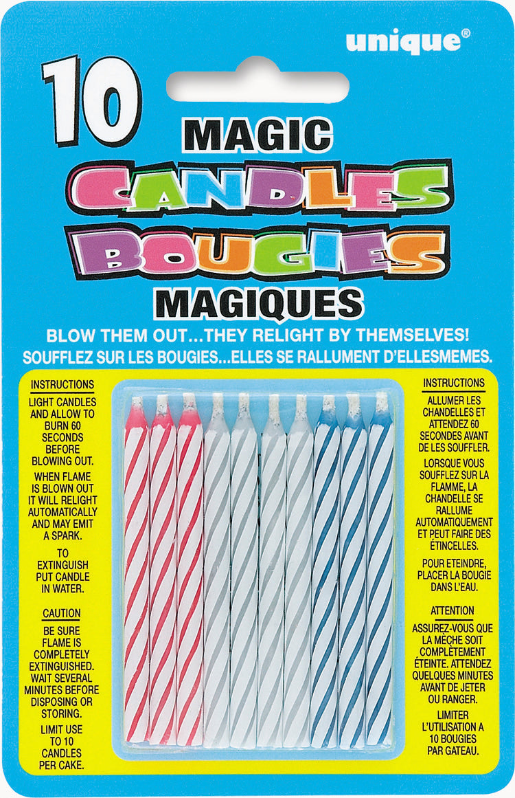 10pc Magic Birthday Candles