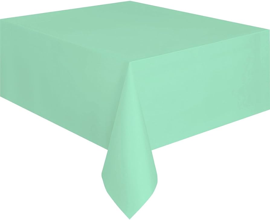 54"x108" Rectangular Plastic Tablecover (Mint)