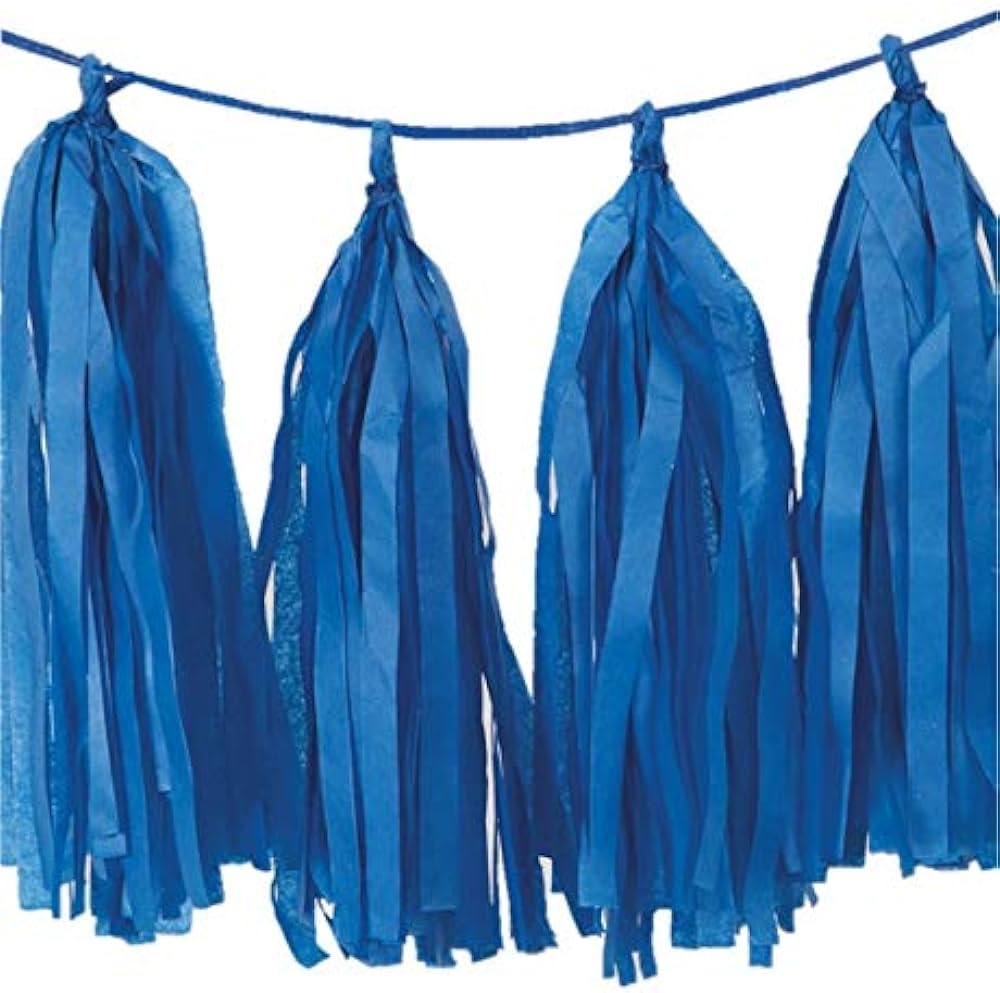 9ft Royal Blue Tassle Garland (Paper)