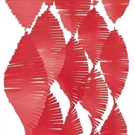 9ft Red Fringe Garland (Paper)