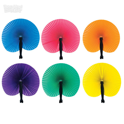 4pcs 10" Solid Color Folding Fans