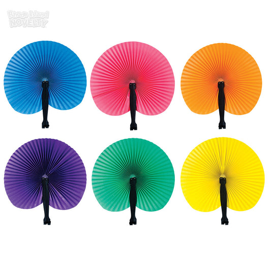 4pcs 10" Solid Color Folding Fans