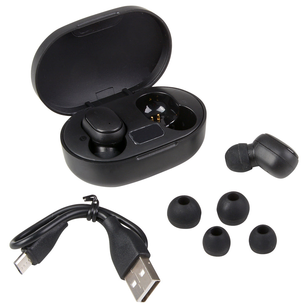 Black Wireless Earphones with Case