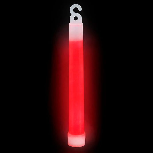12pcs 6" Red Glow Sticks