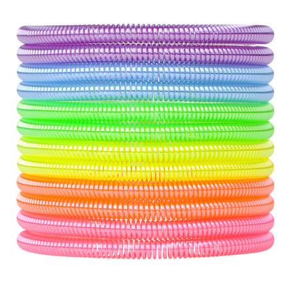 12pcs Neon Coil Spring Bracelet Favours