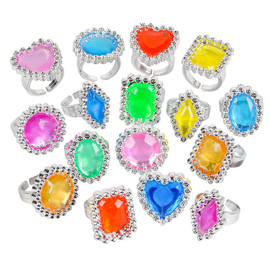 8pcs 1" Jewel Ring