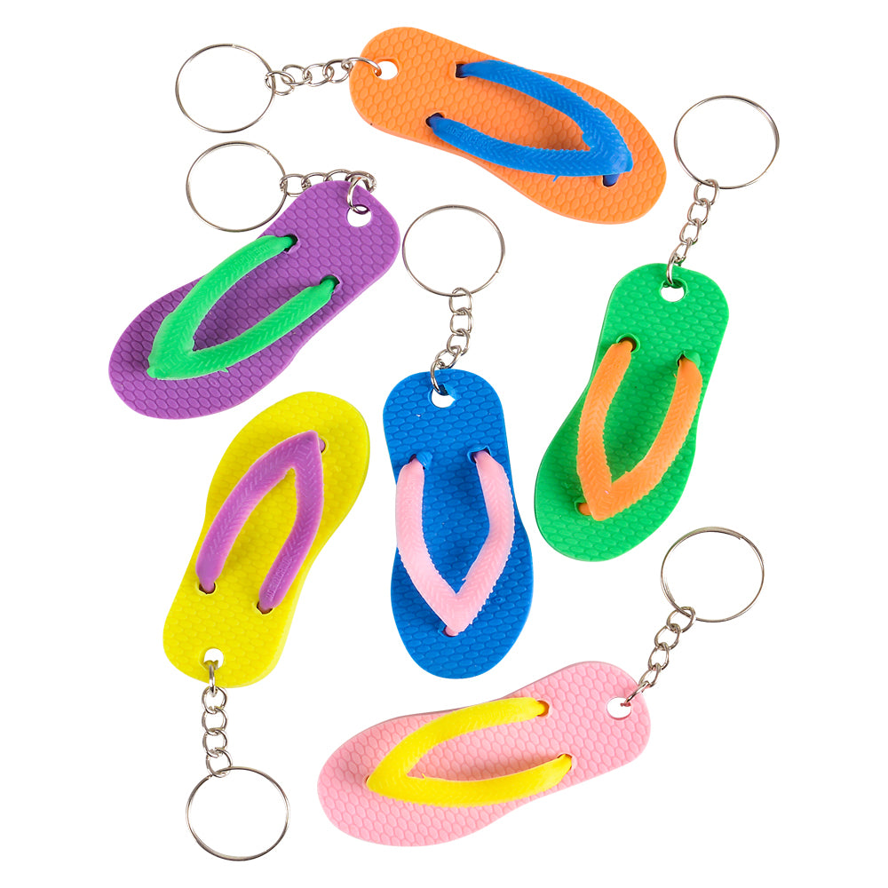 8pcs 2.5" Flip-flop Keychain Favours