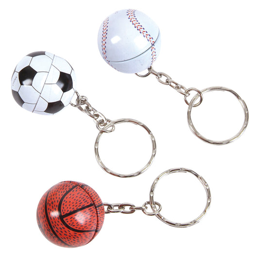 6pcs Sports Ball Keychain Favours