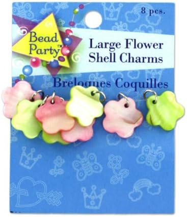 Large Flower Shell Charms