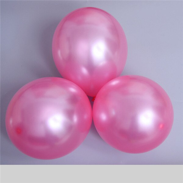 10pcs 12" Pink Pearlized Balloons (Helium)