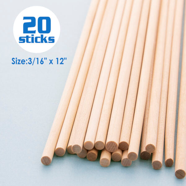 Natural Wooden Dowels