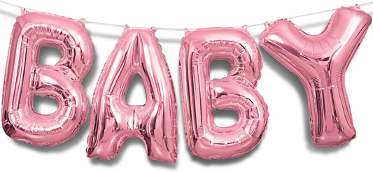 Pink "BABY" Balloons