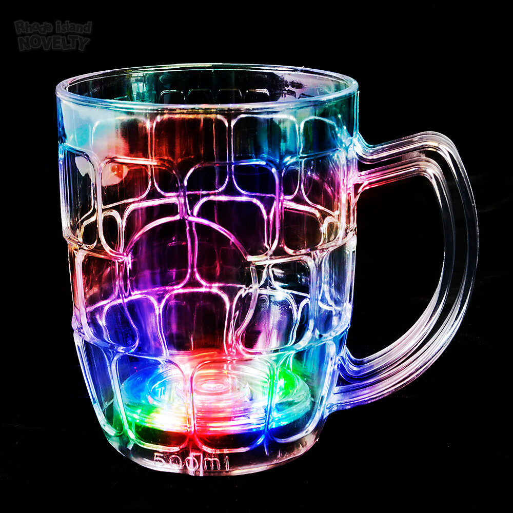 16oz Multi Color Flash Beer Mug