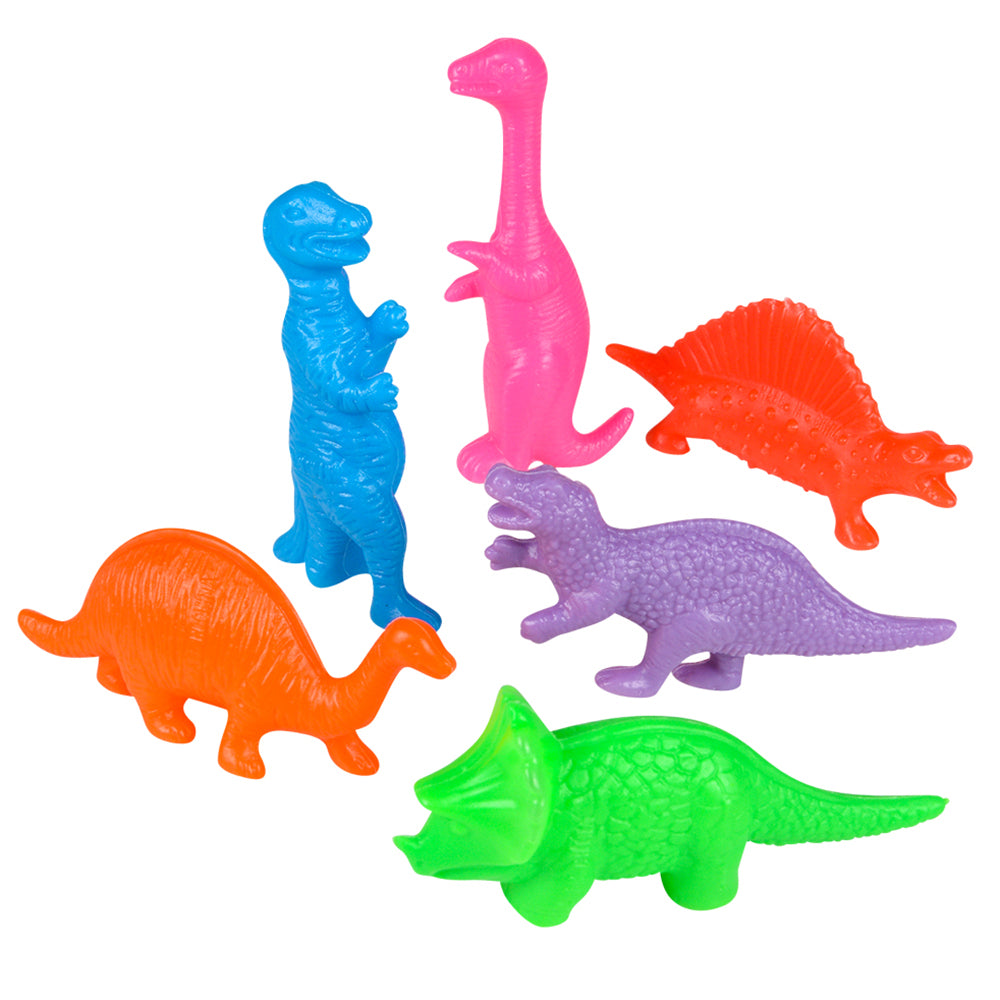 8pcs 4-4.5" Plastic Dinosaur Toy Favours