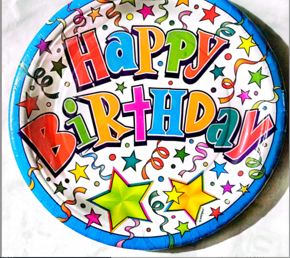 8pcs Birthday Stars 9" Plates