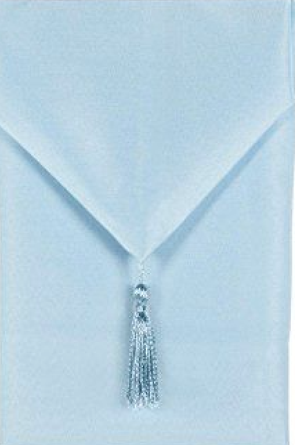 1pc David Tutera 12"x6ft Table Runner (Powder Blue)