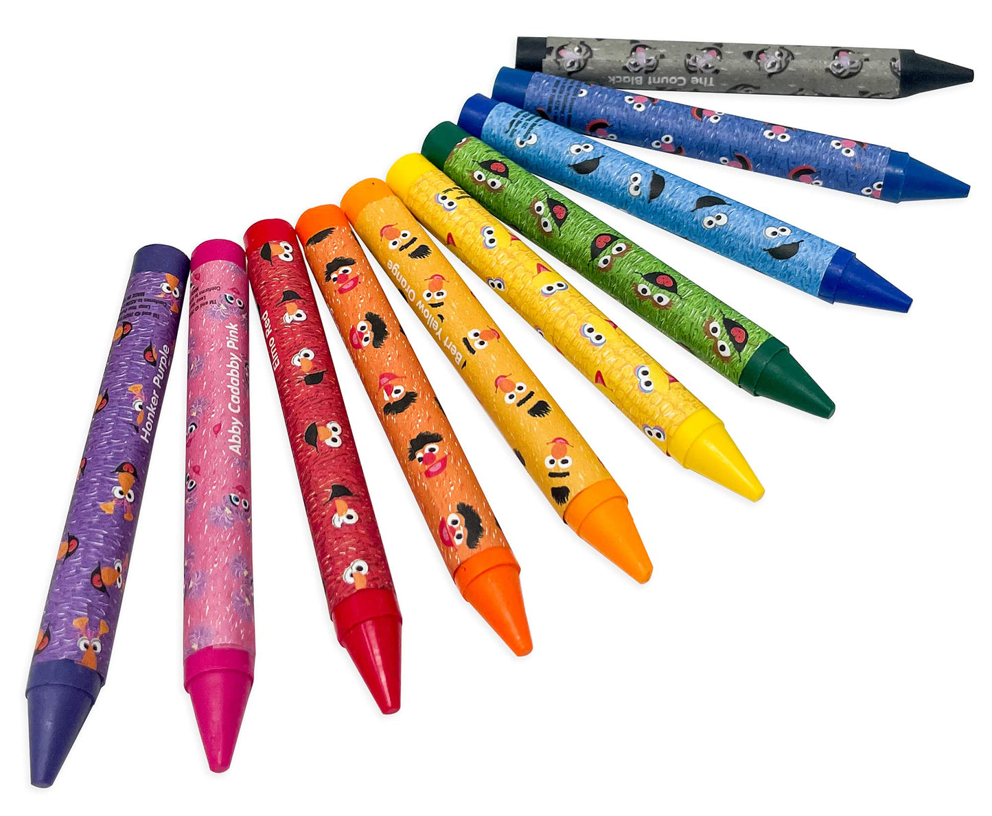 8pcs Sesame Street Super Jumbo Crayons