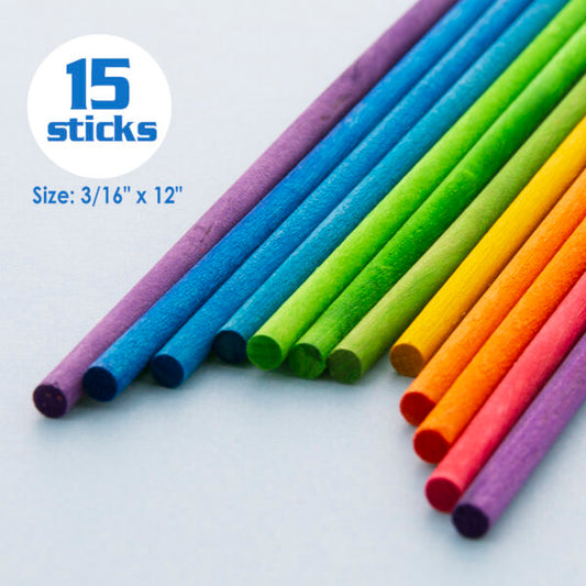 Colored Wooden Dowels