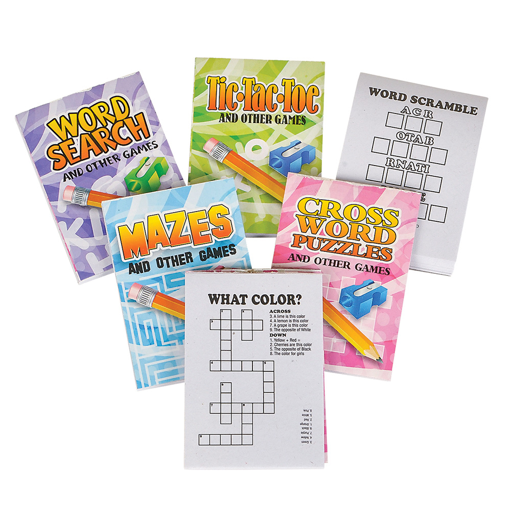 8pcs 2"x 3" Mini Activity Book Favours