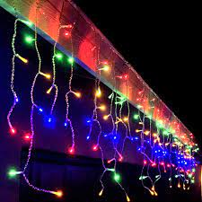 200 LED Christmas Icicle Lights (Assorted)