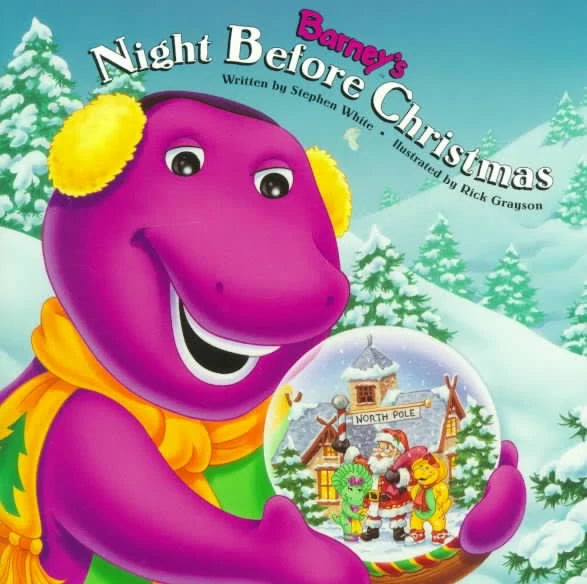 Barney "Night Before Christmas" Reading Book