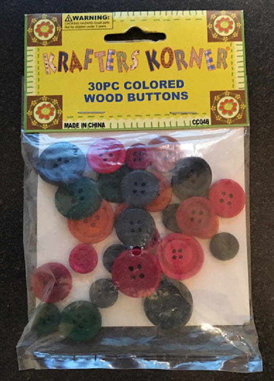 Muti Color Wood Buttons