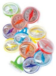 8pcs Compass Ring Favours