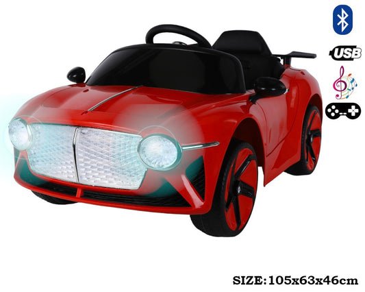 Electric Red & Black Car