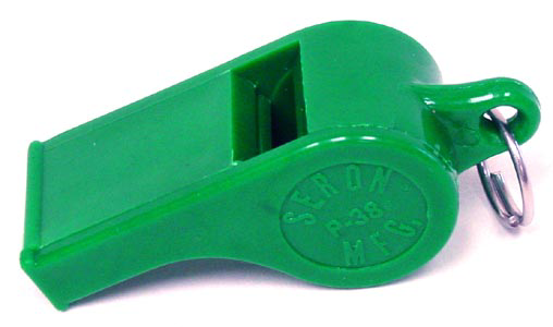 12pcs Green Whistles