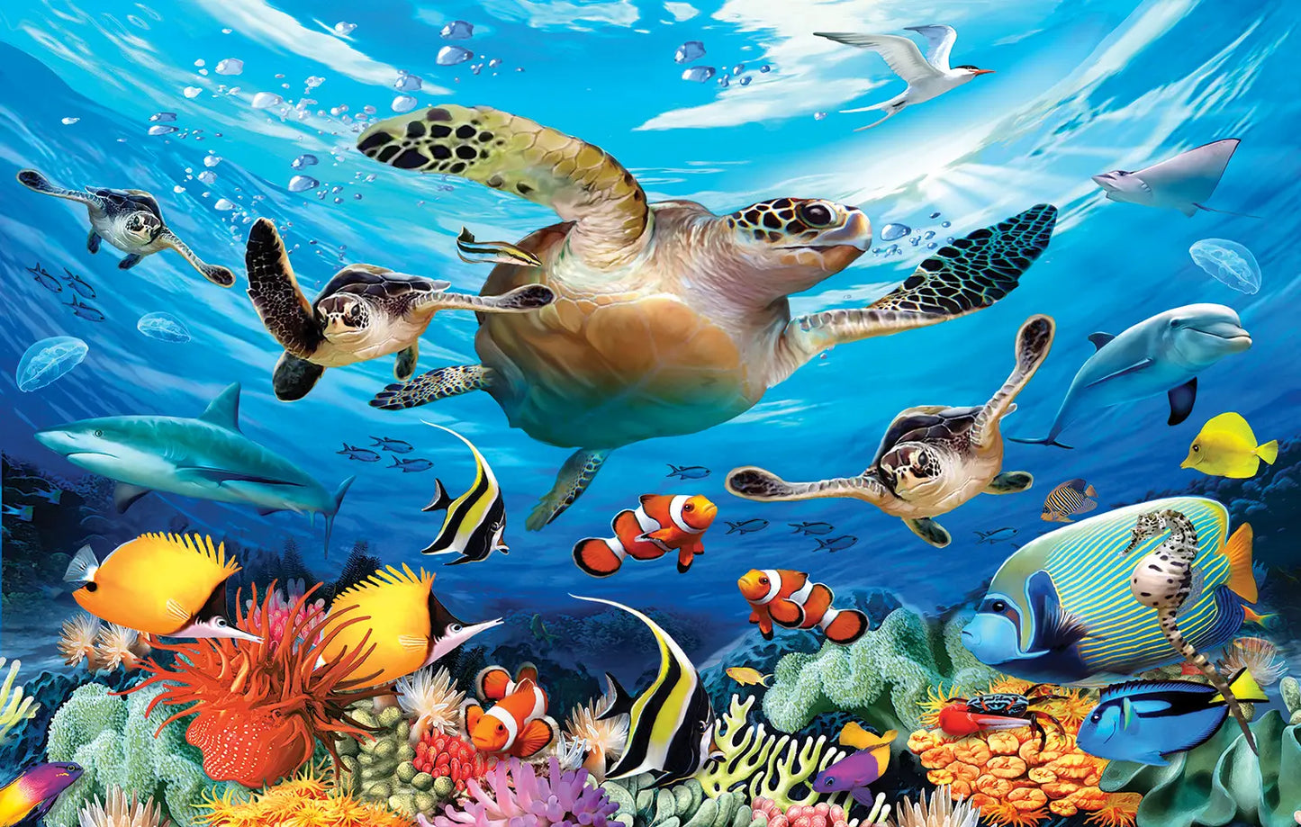 50pcs 3D Journey of the Sea Turtle Puzzles