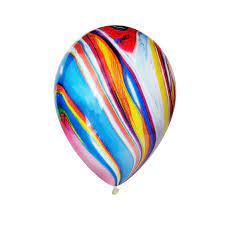 6pcs Marbleized Balloons
