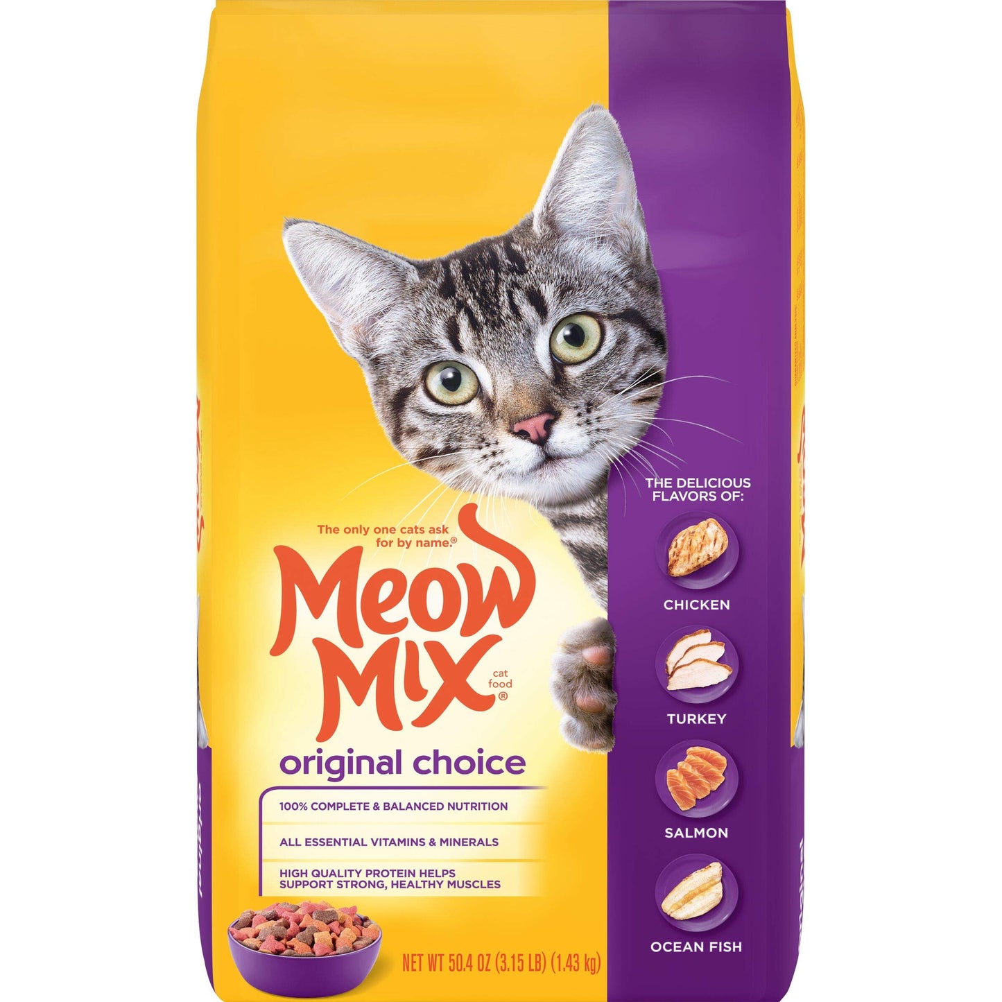 Meow Mix 3.15lb Original Cat Food